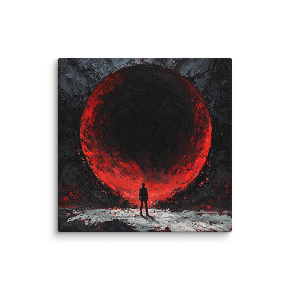 Yelling Into The Void — 12x12 gallery-wrapped canvas, front view